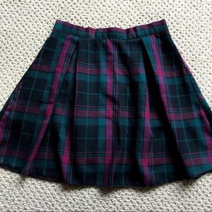 UO Plaid Pleated Skirt